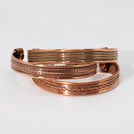 Mönstrade Armband i Koppar med Magneter (blandade)