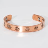 Manliga Armband i Massiv Koppar med Magneter (blandade)