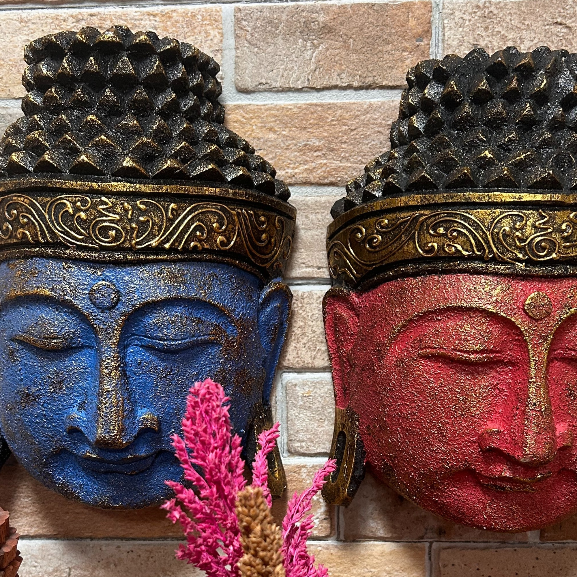 Dekorativa Buddhahuvuden