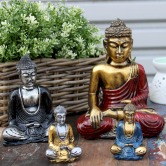 Handmålade Buddhas
