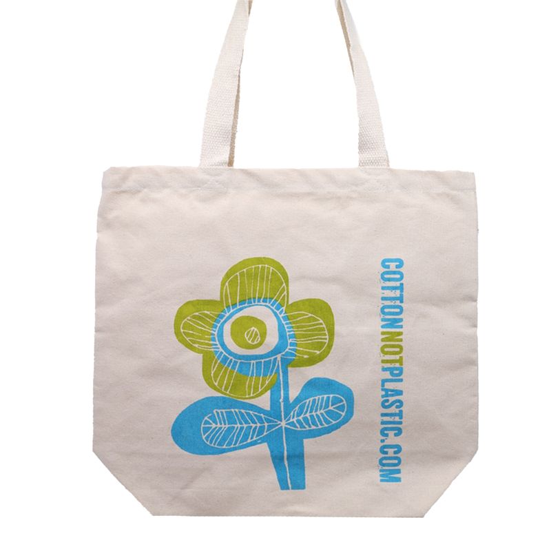 Ekologisk Bomullspåse - Blomma (4 olika färger)