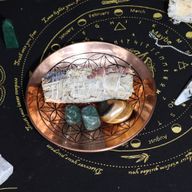 Offerings- / Smudgeplatta i Koppar - Livets Blomma