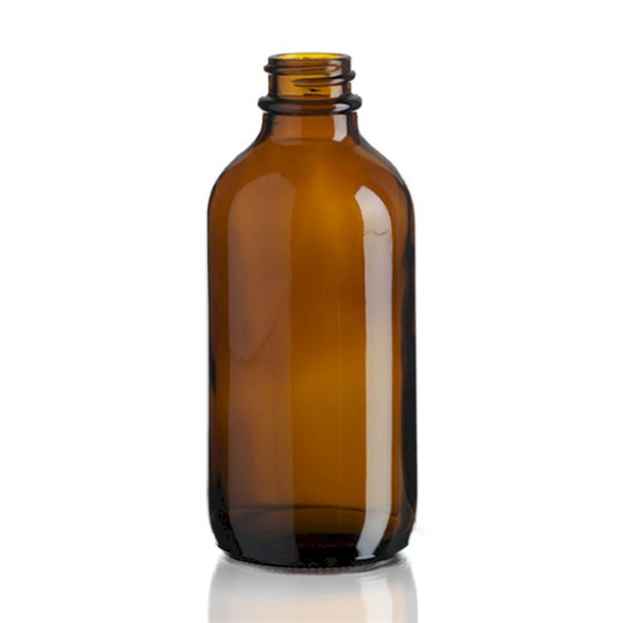 500ml Bärnstensfärgad Boston-flaska - Utan Lock