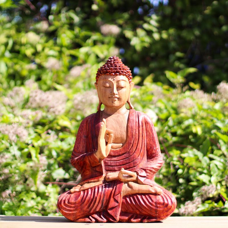 Handsnidad Buddhastaty - 30cm Undervisning