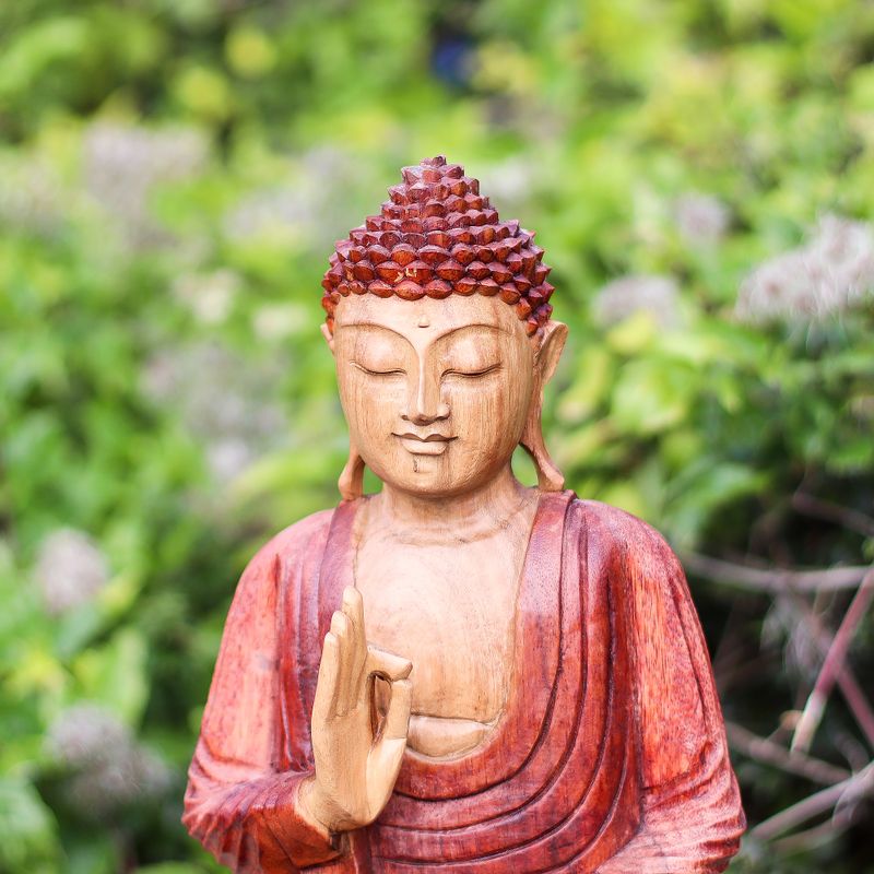 Handsnidad Buddhastaty - 30cm Undervisning