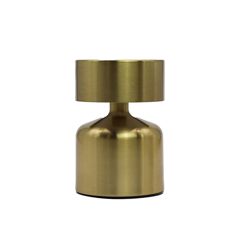 Touch-lampa - Platt Svamp i Brons - USB (C) - Uppladdningsbar (400 Watt)