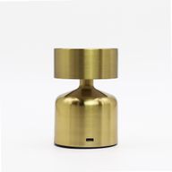 Touch-lampa - Platt Svamp i Brons - USB (C) - Uppladdningsbar (400 Watt)