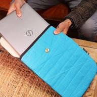 Vadderat Laptopfodral - Gul - Stentvättat
