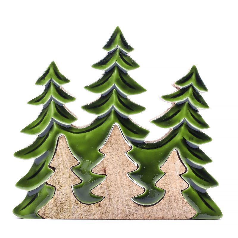 Vilse i Skogen - Tre Stycken Träd - 3D Trädekoration - 20x23cm