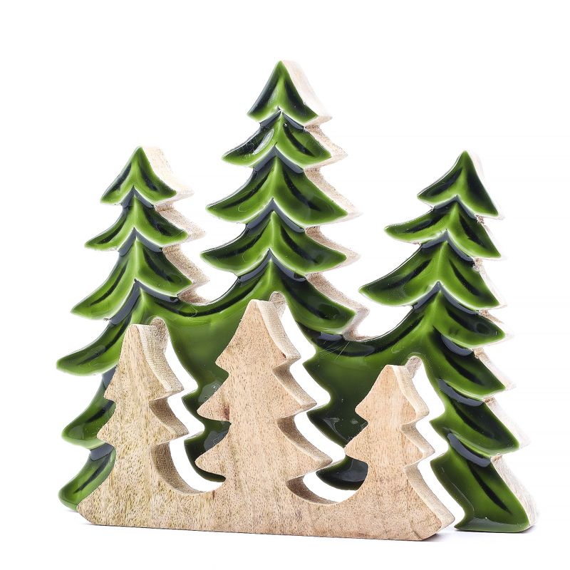 Vilse i Skogen - Tre Stycken Träd - 3D Trädekoration - 20x23cm