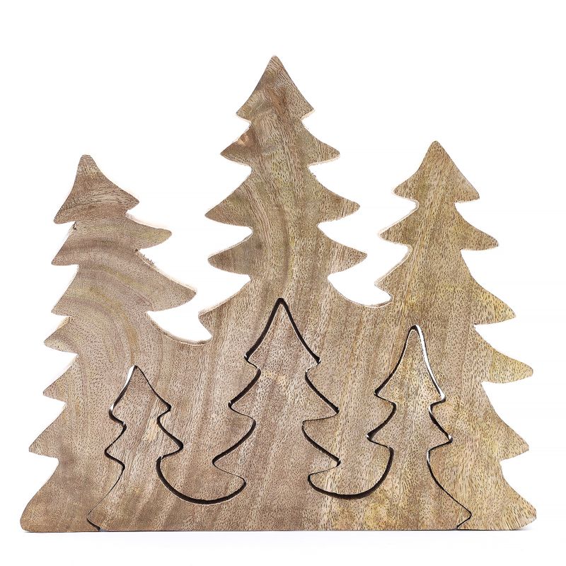 Vilse i Skogen - Tre Stycken Träd - 3D Trädekoration - 20x23cm