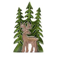 Vilse i Skogen - Hjort i Skogen - 3D Trädekoration - 25x15cm