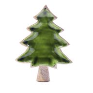 Vilse i Skogen - Emaljerad Trädformad Skål i Trä - 25x19cm