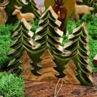 Vilse i Skogen - Tre Stycken Träd - 3D Trädekoration - 20x23cm