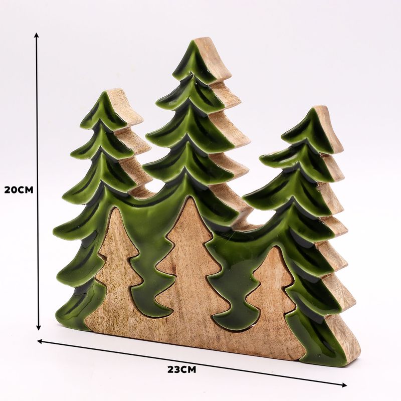 Vilse i Skogen - Tre Stycken Träd - 3D Trädekoration - 20x23cm