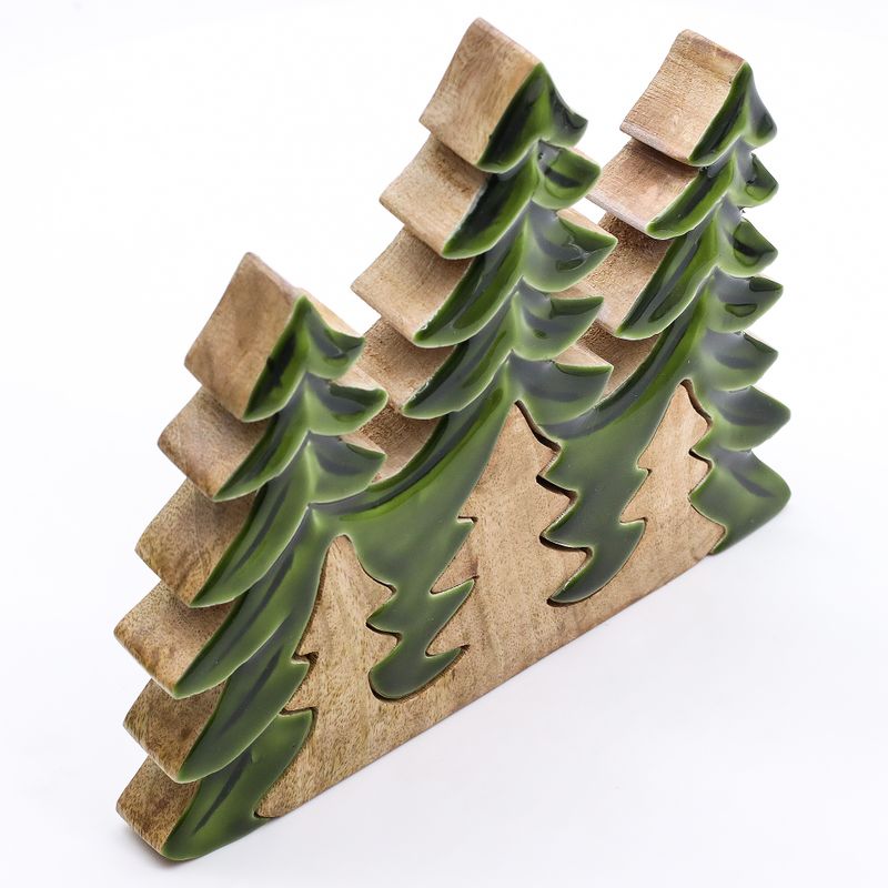 Vilse i Skogen - Tre Stycken Träd - 3D Trädekoration - 20x23cm