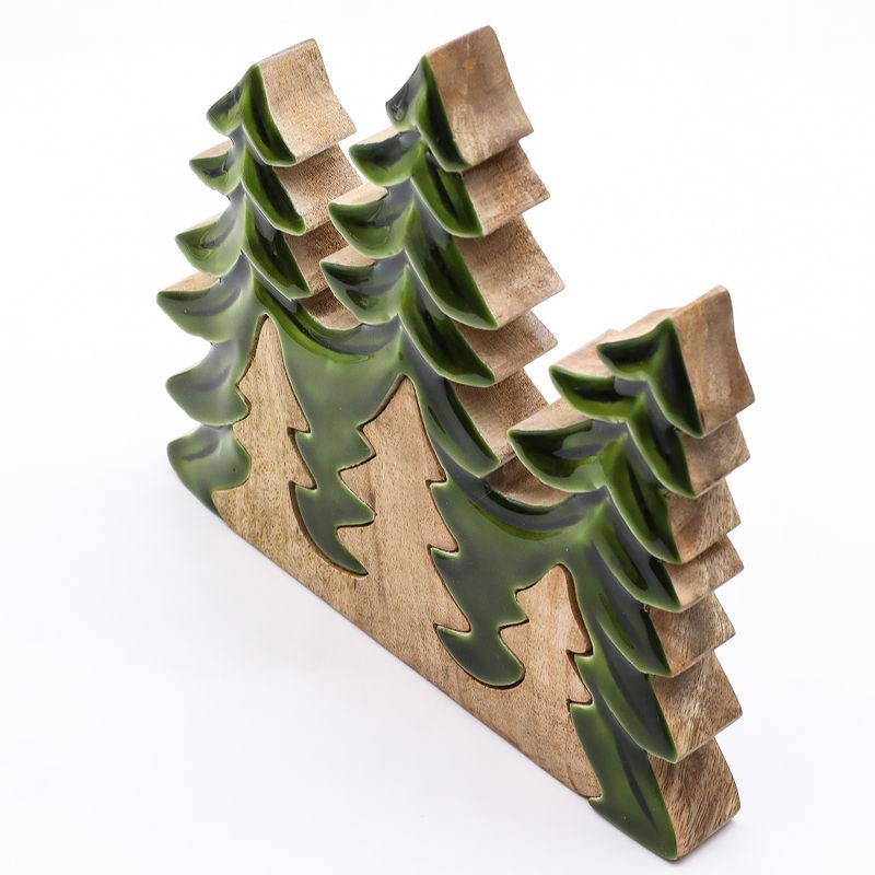 Vilse i Skogen - Tre Stycken Träd - 3D Trädekoration - 20x23cm