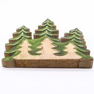 Vilse i Skogen - Tre Stycken Träd - 3D Trädekoration - 20x23cm