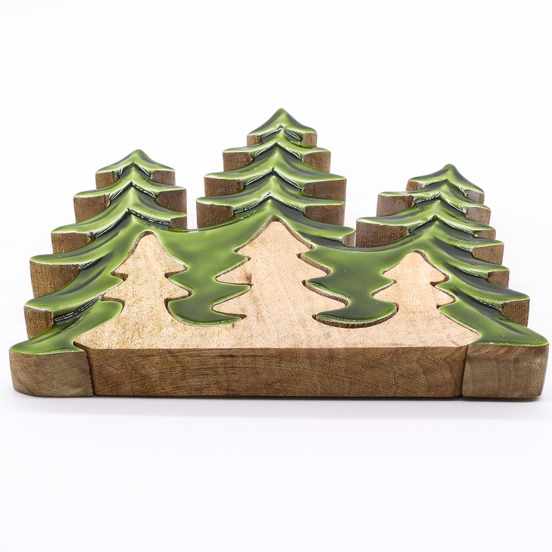 Vilse i Skogen - Tre Stycken Träd - 3D Trädekoration - 20x23cm