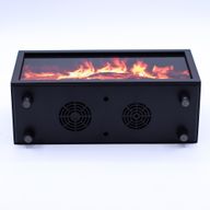 Doftspridare med Flammeffekt och Fågelljud - Svart USB - Färgbyte