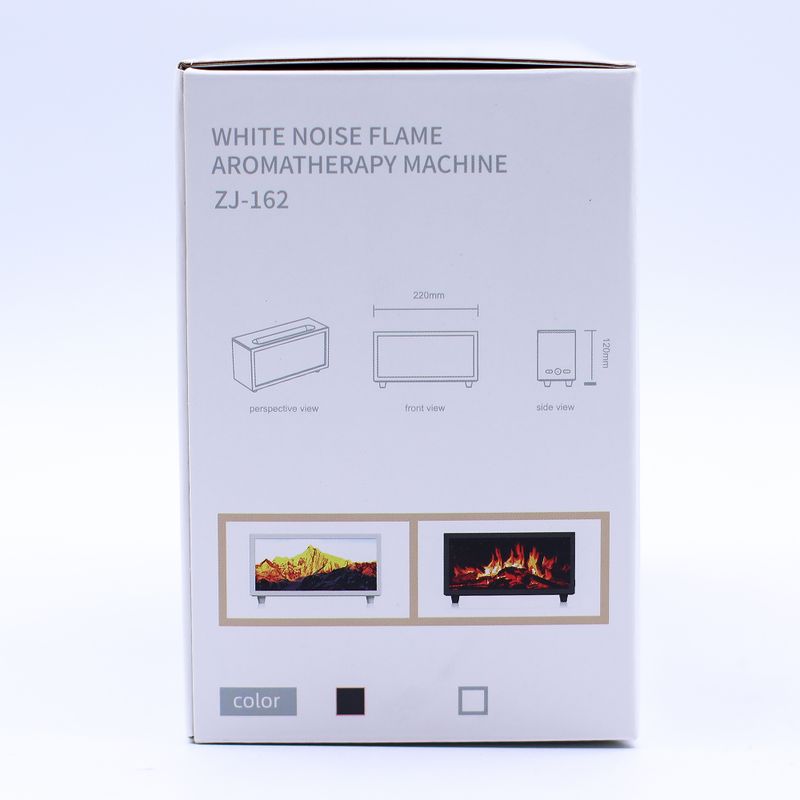Doftspridare med Flammeffekt och Fågelljud - Svart USB - Färgbyte