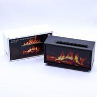 Doftspridare med Flammeffekt och Fågelljud - Svart USB - Färgbyte