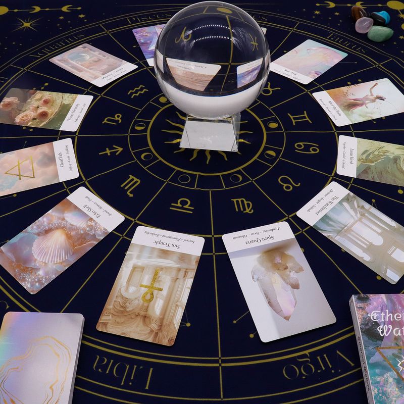 Tarotduk/Läggduk - Zodiaken (75x75cm)