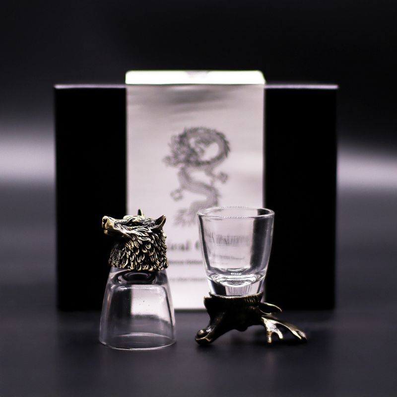 Gåvoset med 6 Bottom Up Shotglas (50ml) - Vilda Skogsvarelser