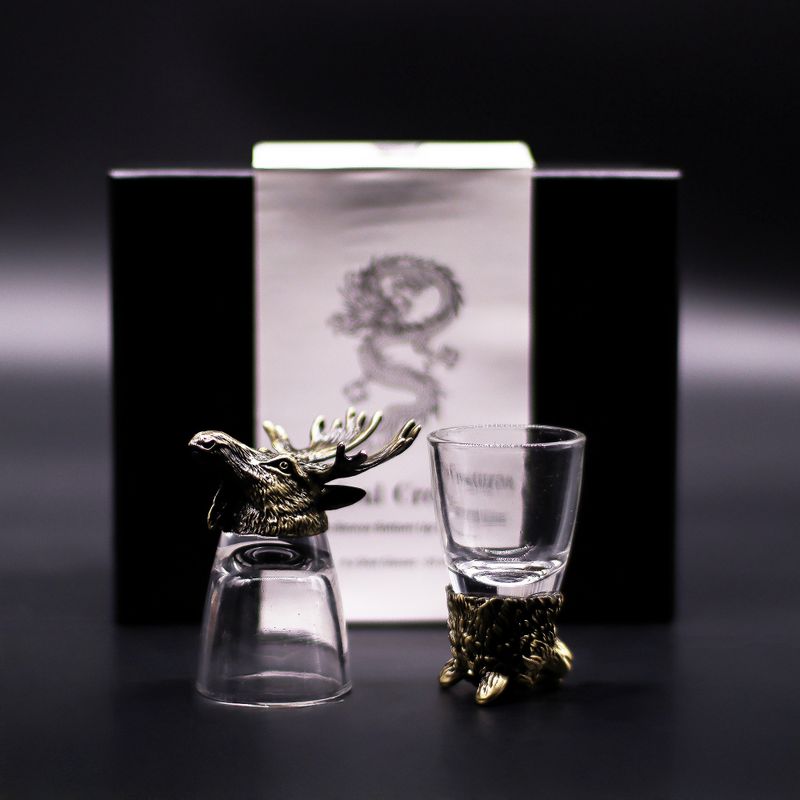 Gåvoset med 6 Bottom Up Shotglas (50ml) - Vilda Skogsvarelser