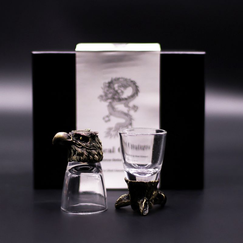 Gåvoset med 6 Bottom Up Shotglas (50ml) - Vilda Skogsvarelser