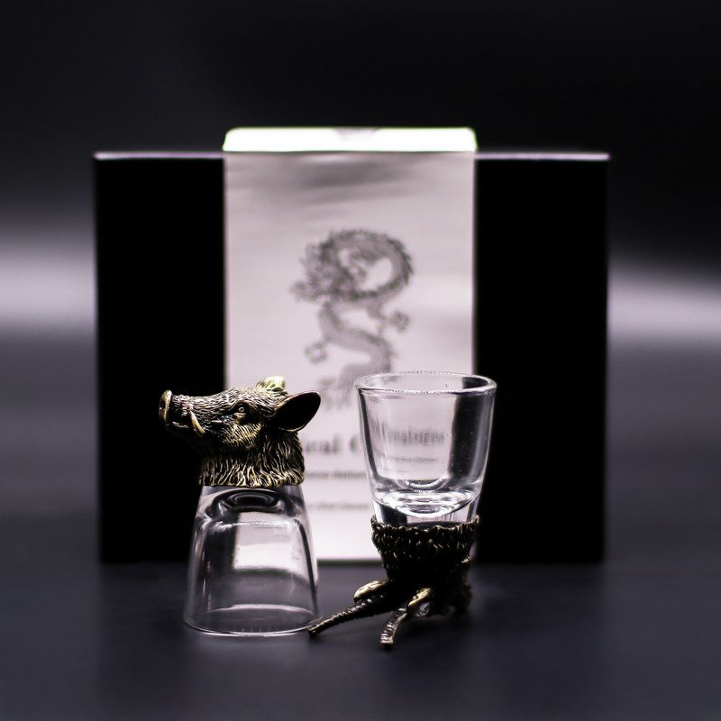 Gåvoset med 6 Bottom Up Shotglas (50ml) - Vilda Skogsvarelser