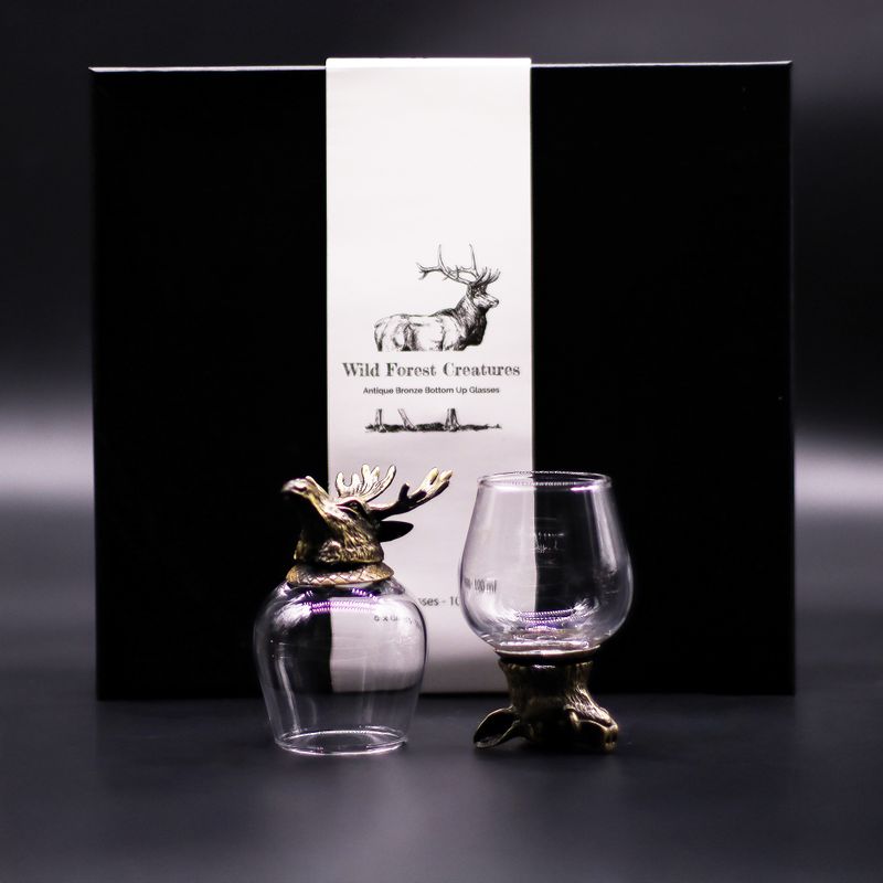 Gåvoset med 6 Bottom Up Glas (100ml) - Vilda Skogsvarelser