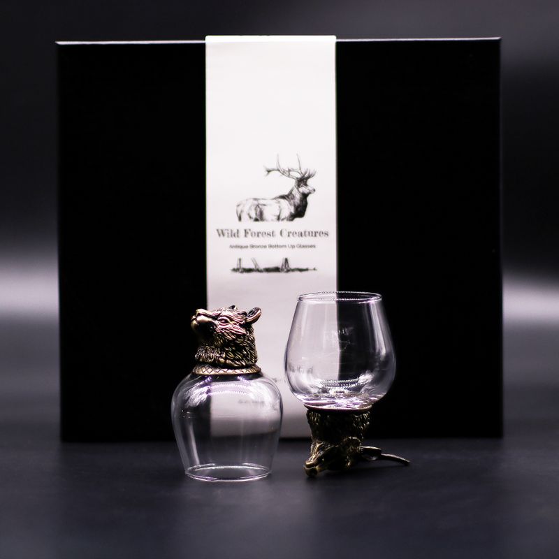 Gåvoset med 6 Bottom Up Glas (100ml) - Vilda Skogsvarelser