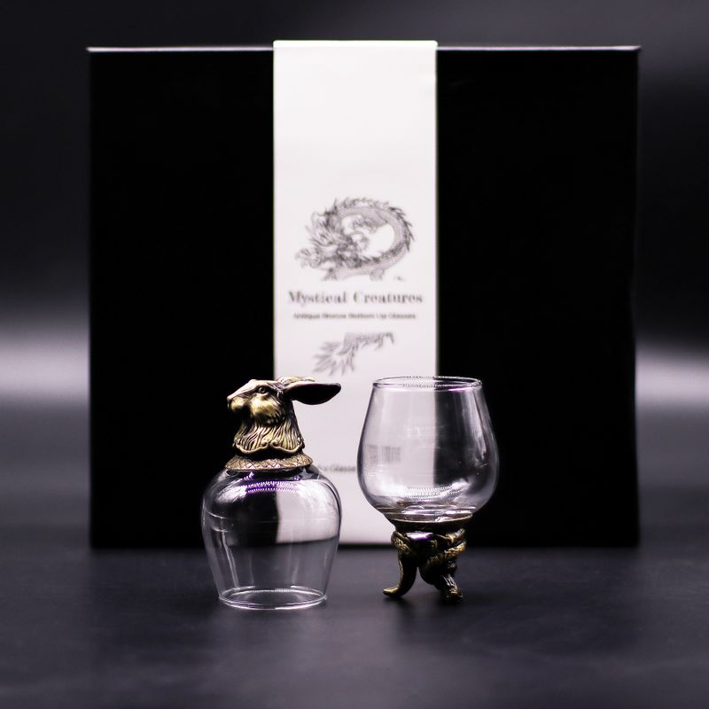Gåvoset med 6 Bottom Up Glas (100ml) - Mystiska Varelser
