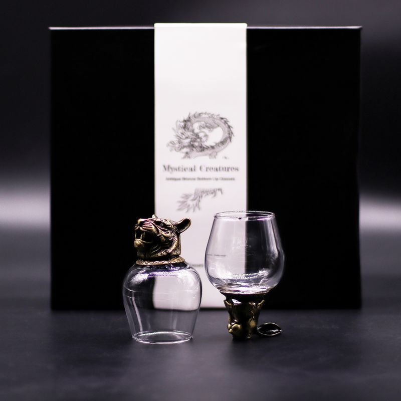 Gåvoset med 6 Bottom Up Glas (100ml) - Mystiska Varelser