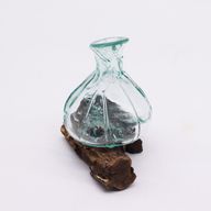 Smält Glas på Trä - Exklusiv Mini Karaff