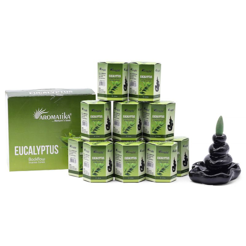 Aromatika Masala Tillbakaflöde Rökelsekoner - Eukalyptus