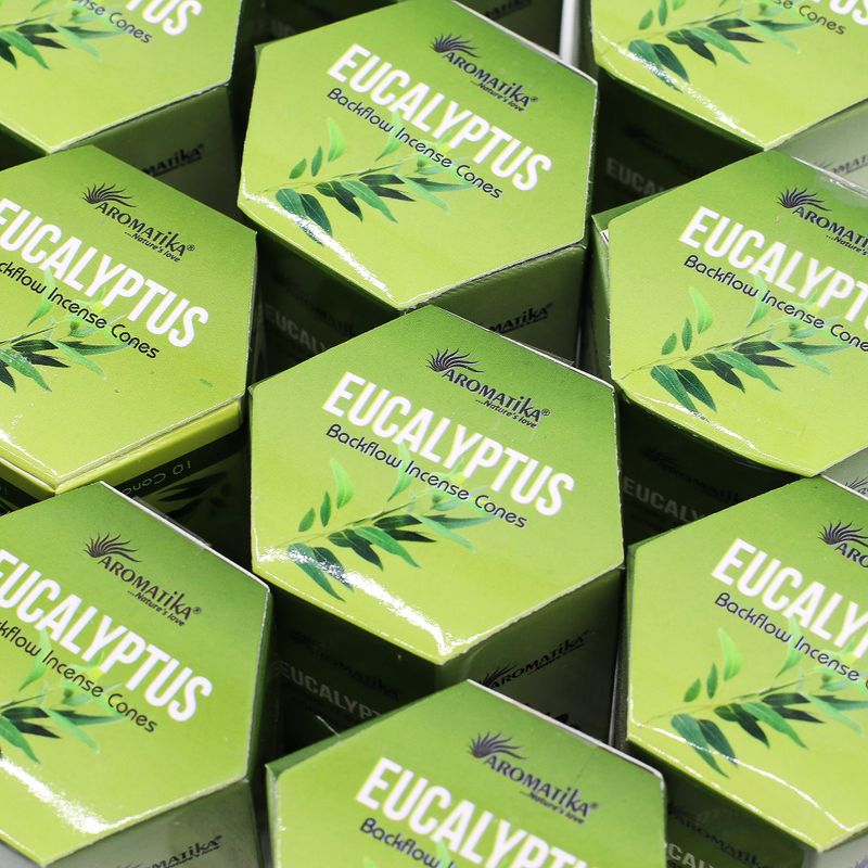 Aromatika Masala Tillbakaflöde Rökelsekoner - Eukalyptus