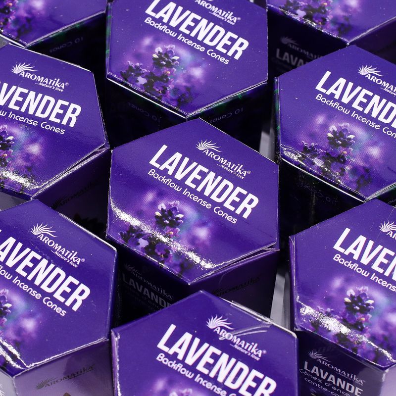 Aromatika Masala Tillbakaflöde Rökelsekoner - Lavendel