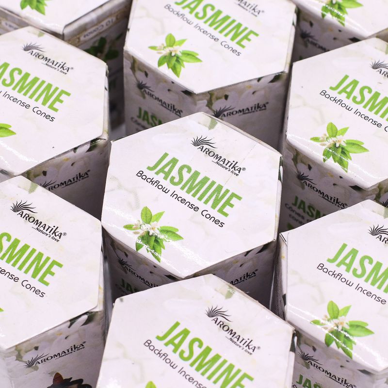 Aromatika Masala Tillbakaflöde Rökelsekoner - Jasmin