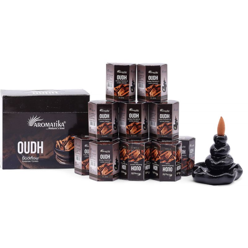 Aromatika Masala Tillbakaflöde Rökelsekoner - Oudh