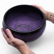 Extra Hög Ljudnivå - Svampformad Klangskål - 23x10.5cm 1.3kg - Dimlila