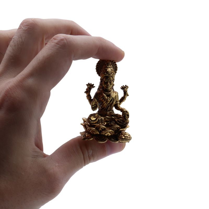 Miniatyrstaty av Guden Laxmi (52g)  - 49mm
