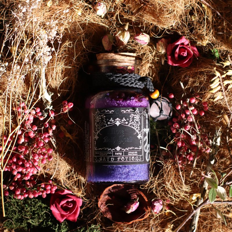 Ancient Witch Badelixir & Rosenkvarts Amulett - Kärlek