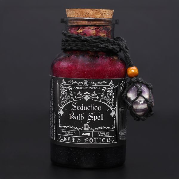 Ancient Witch Badelixir & Ametist Amulett - Förförelse