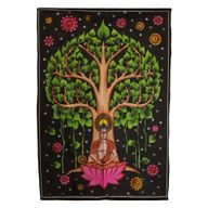 Väggdekoration i Bomull (70x110cm) - Buddha Bodhiträd