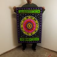 Väggdekoration i Bomull (70x110cm) - Färgstark Zodiak