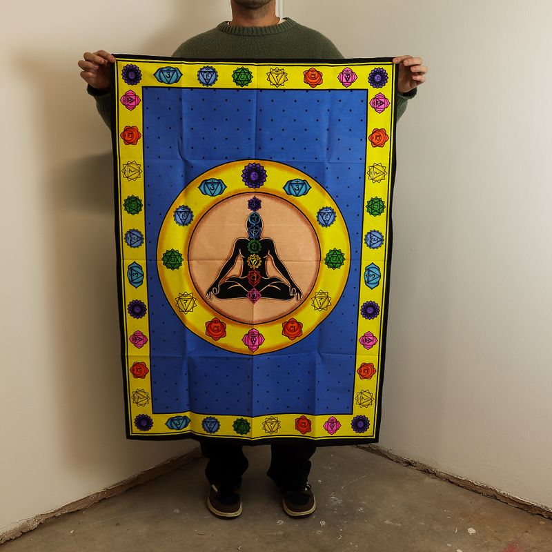 Väggdekoration i Bomull (70x110cm) - Livfull Chakra