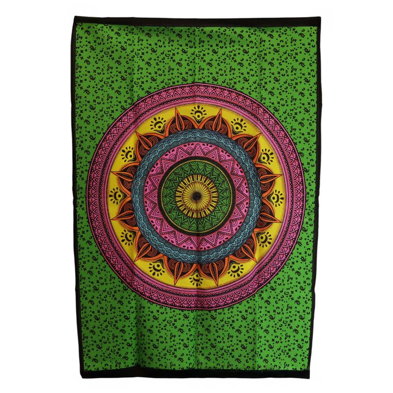 Väggdekoration i Bomull (70x110cm) - Livfull Mandala