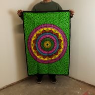 Väggdekoration i Bomull (70x110cm) - Livfull Mandala